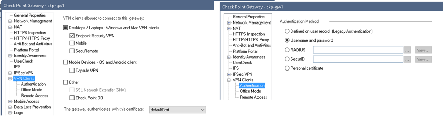 VPN Client Compliance - Check Point CheckMates